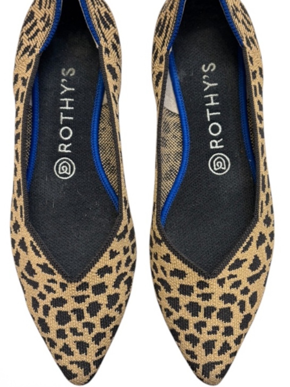 Rothy's Leopard Print The Point 6.5 flats